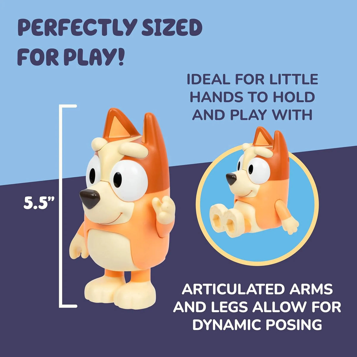 Talking Bingo Chat Mates Toy, Articulated, Talking Kids Toy with 10 Iconic Phrases, Interactive Play Figure Toys for Kids, Ages 3+