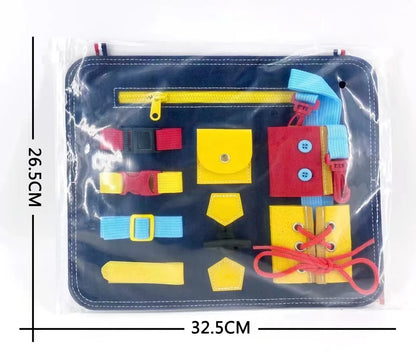 Busy Board Montessori Toys for Toddlers Sensory Toy Preschool Learning Educational Travel Activities for Boys Fine Motor Skills