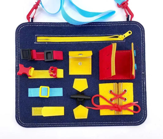 Busy Board Montessori Toys for Toddlers Sensory Toy Preschool Learning Educational Travel Activities for Boys Fine Motor Skills